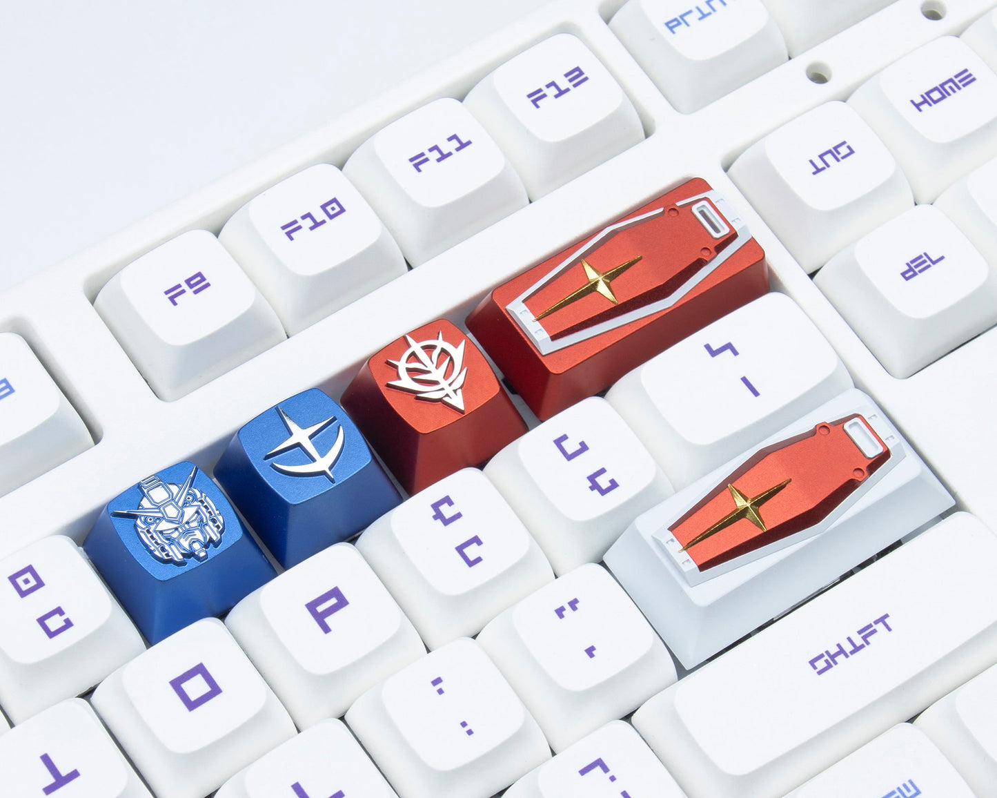 GUNDAM keycaps anime cherry mx metal key cap ESC Enter Shift 1X 1U 2.25X 2.25U keycap set mechanical keyboard key