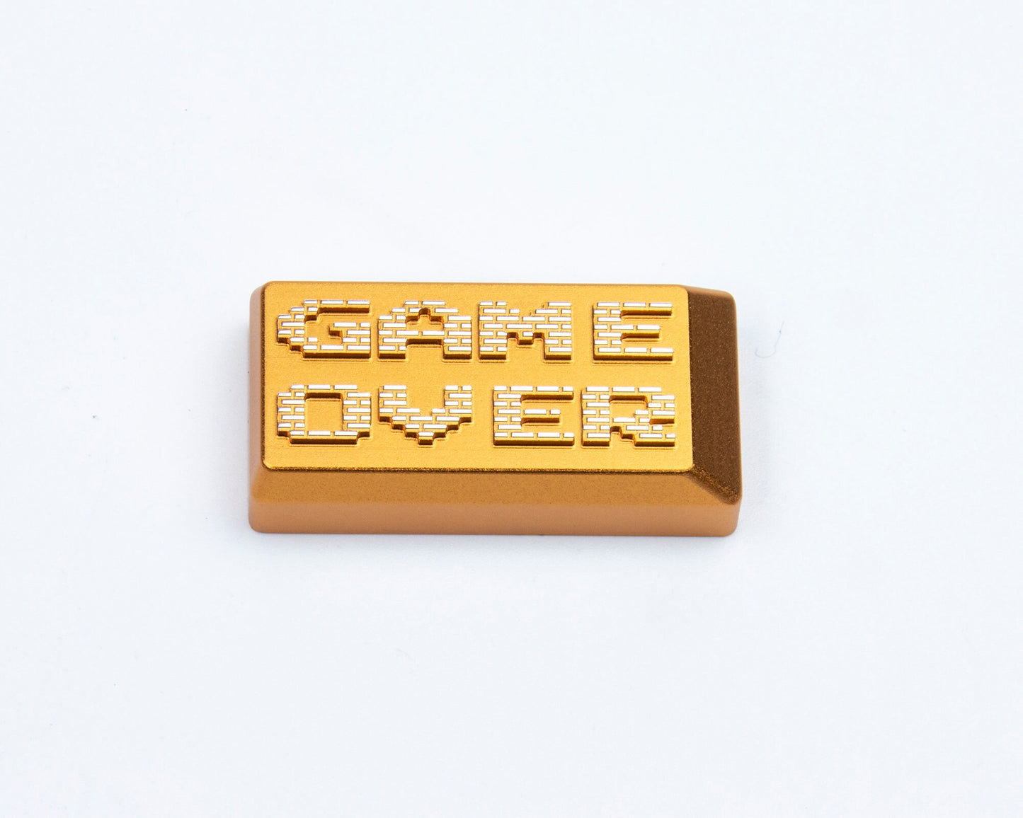 GAME OVER pixel keyboard keycaps metal cherry mx keycap backplace 2x key cap gift