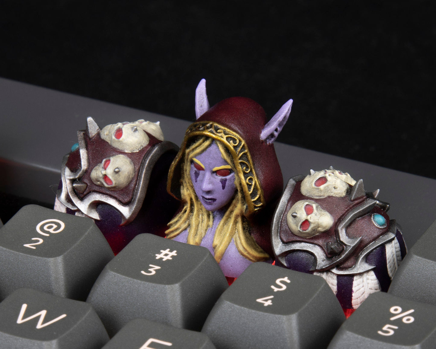 Sylvanas Windrunner artisankeycaps cherry mx keycap resin gaming handmade mechanical keyboard