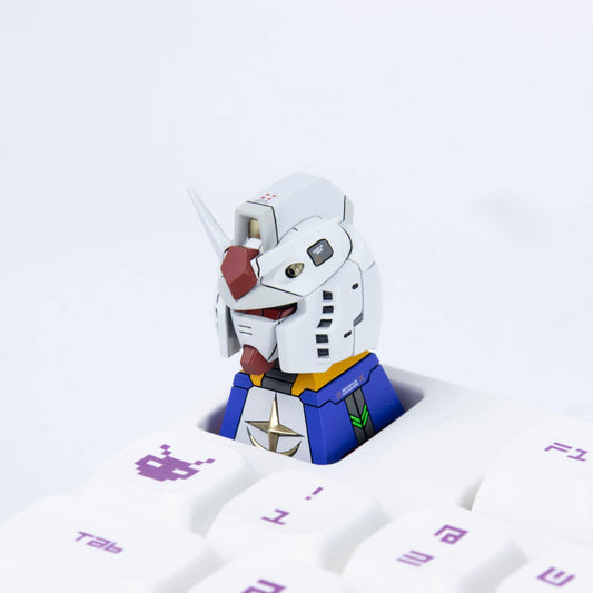 RX 78 Gundam artisan keycap resin cherry mx anime keycaps mechanical keyboard accessories