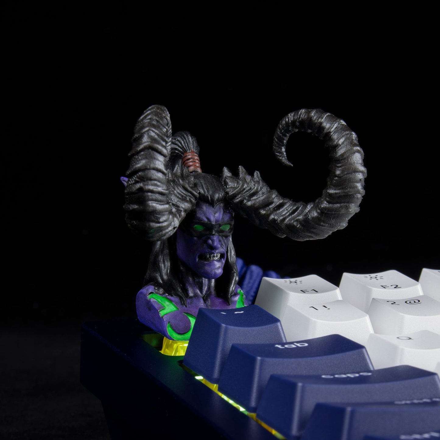 Warcraft Illidan resin keyboard resin keycaps cherry mx mechanical keyboard accessories