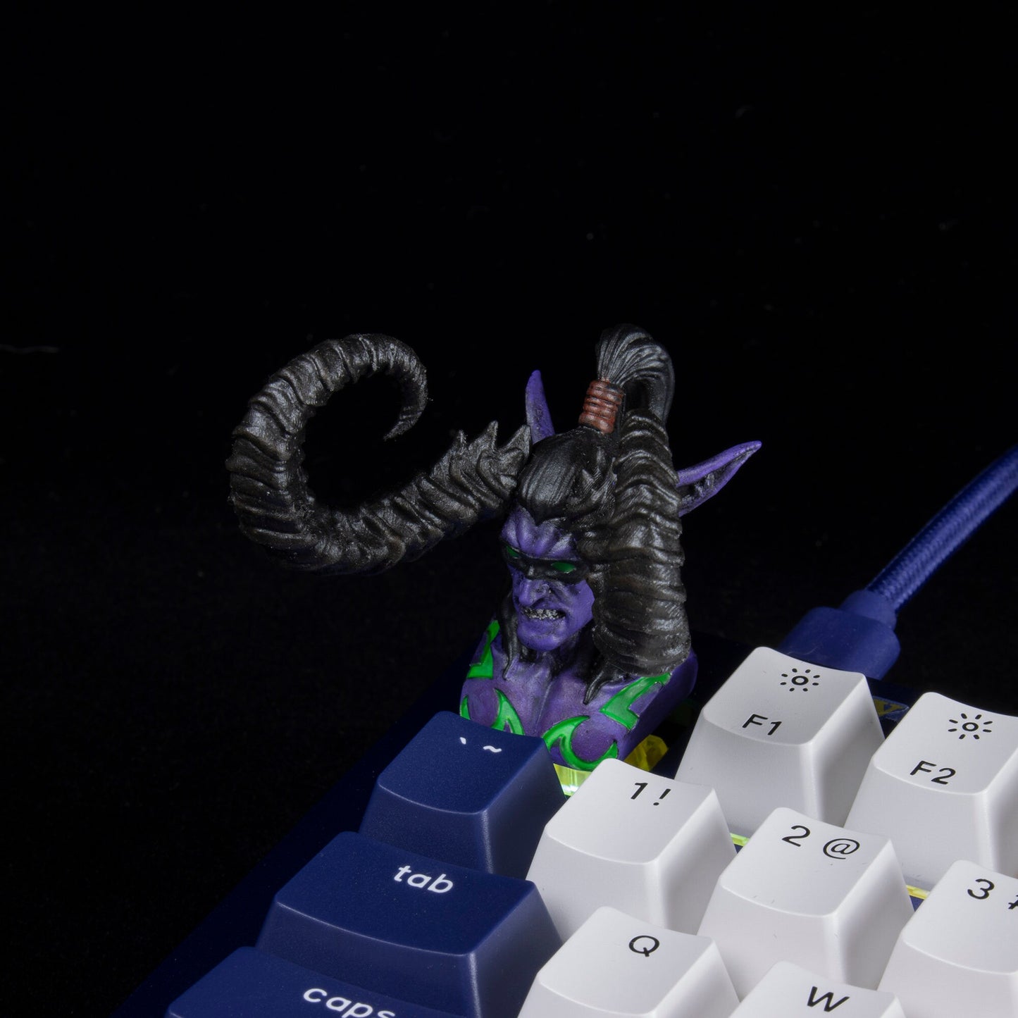 Warcraft Illidan resin keyboard resin keycaps cherry mx mechanical keyboard accessories