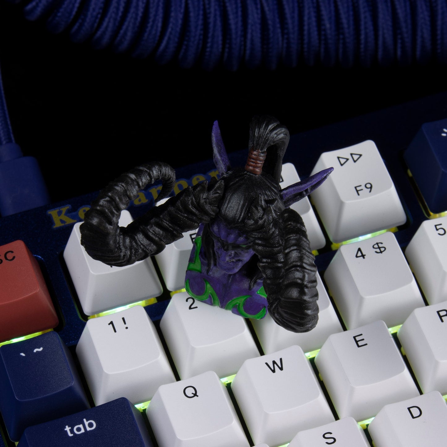 Warcraft Illidan resin keyboard resin keycaps cherry mx mechanical keyboard accessories