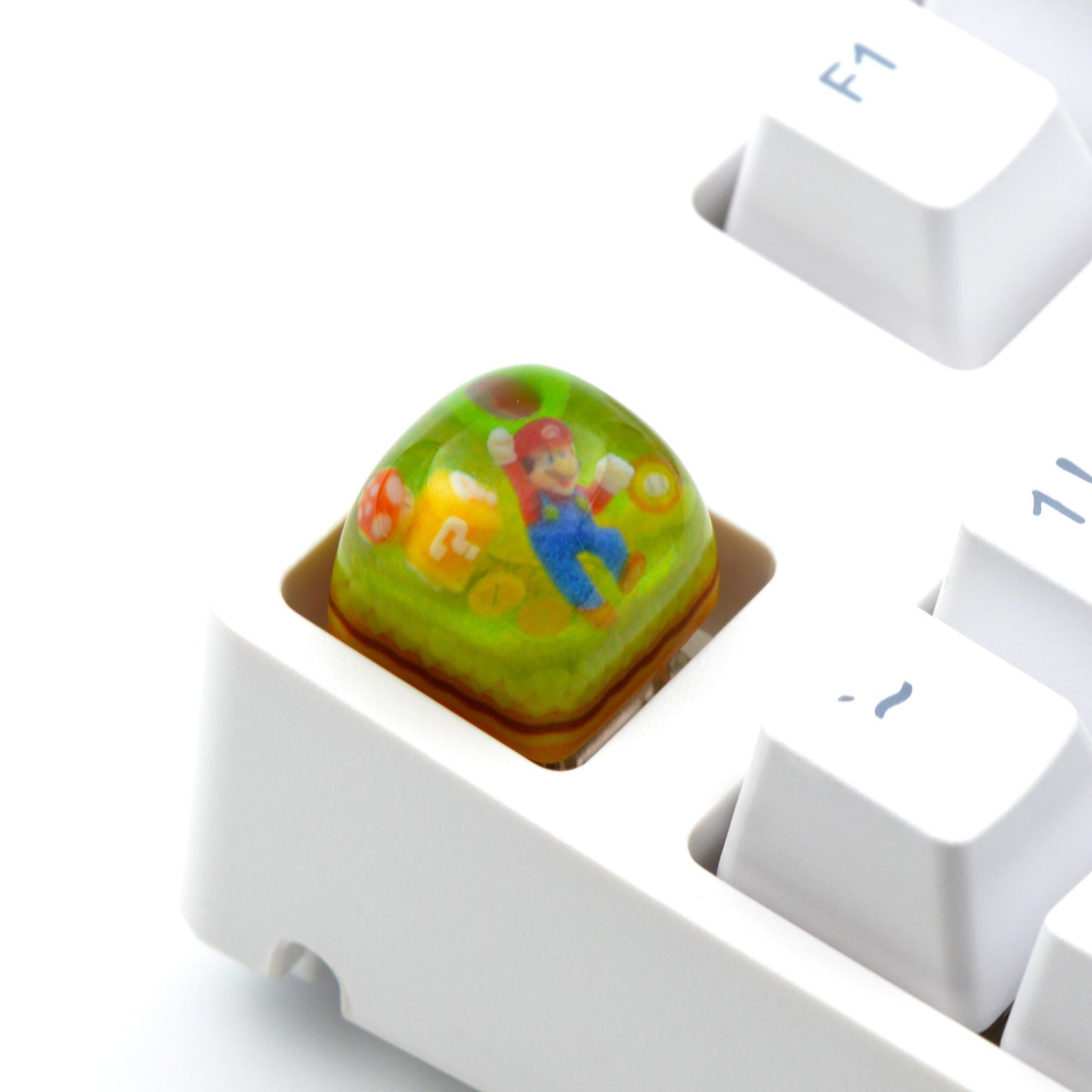 Mario Luigi resin keycap cherry mx artisan keycaps gaming mechanical keyboard
