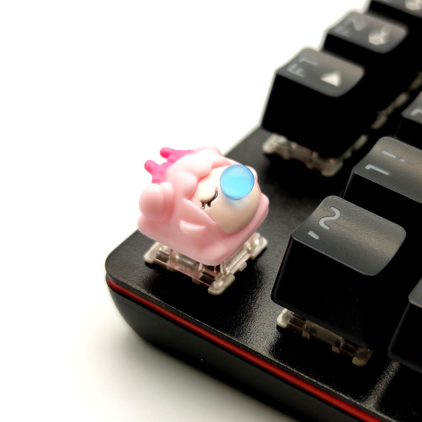 Cute girl artisan keycap resin cherry mx keycap mechanical keyboard key cap