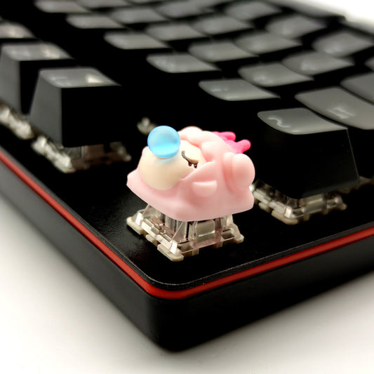 Cute girl artisan keycap resin cherry mx keycap mechanical keyboard key cap