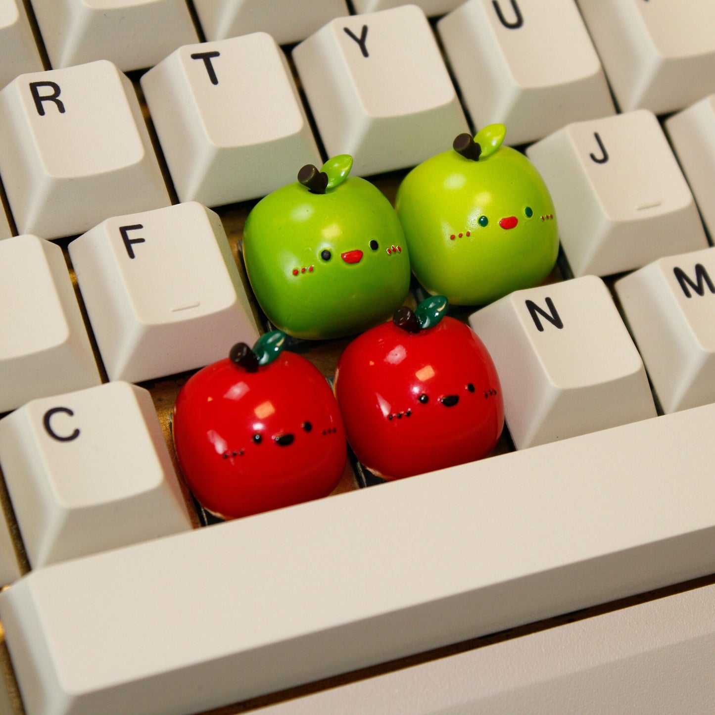 Kawaii keycap red greeb cute keycap cherry mx