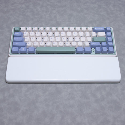 Quartz stone wrist rest white black keyboard plam rest