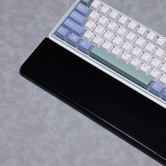 Quartz stone artisan full black wrist rest keyboard