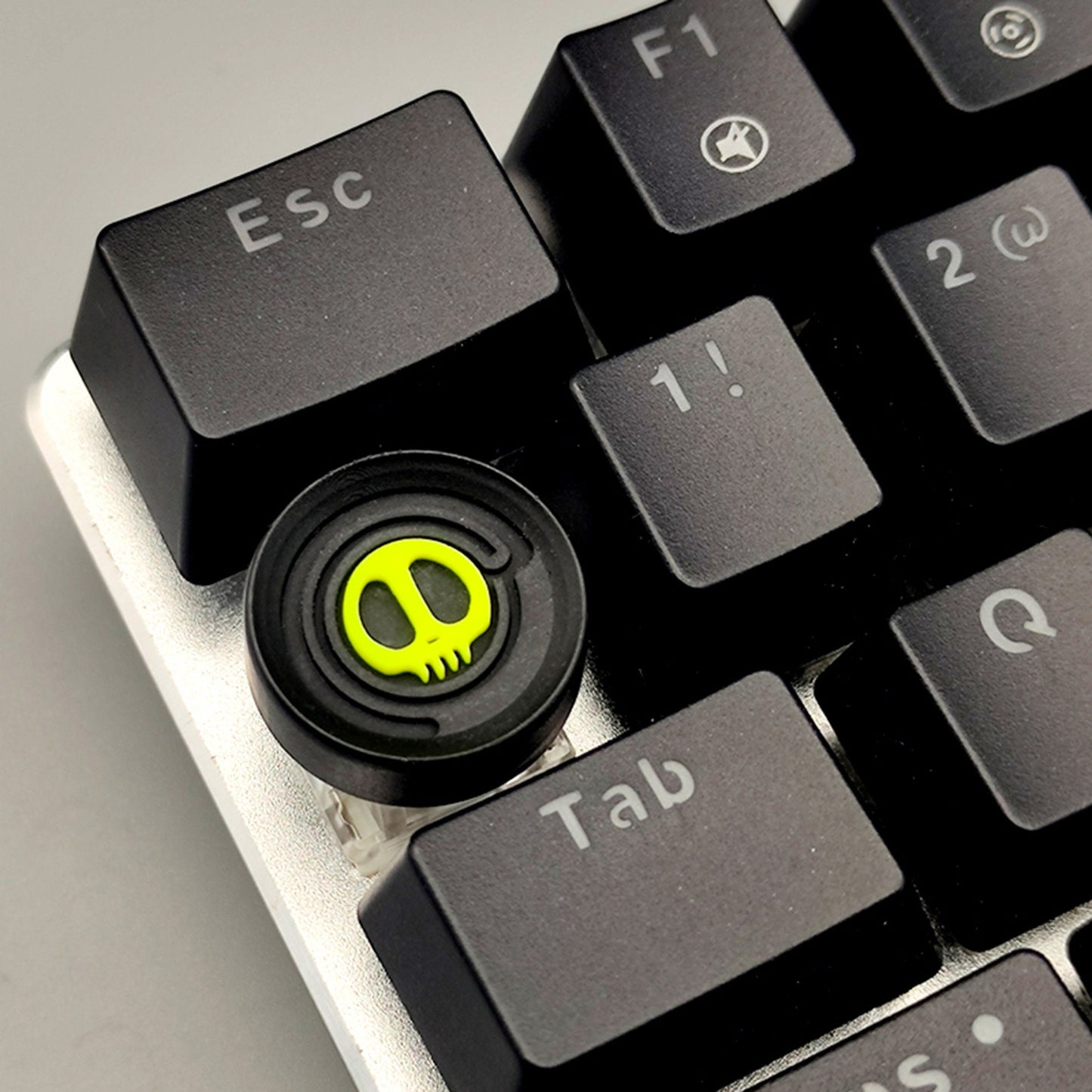 Devil round keycap cherry mx resin hand made keyboard