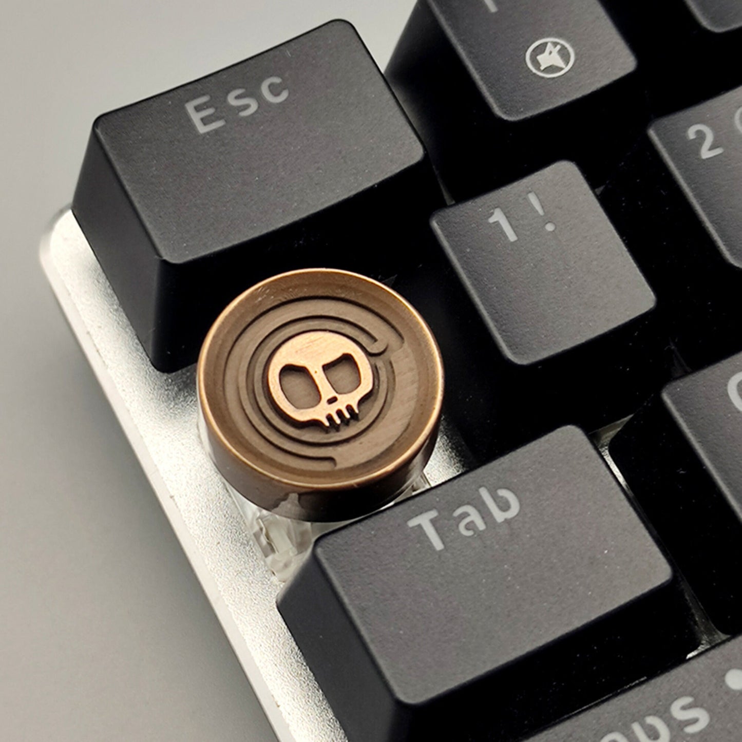 Devil round keycap cherry mx resin hand made keyboard