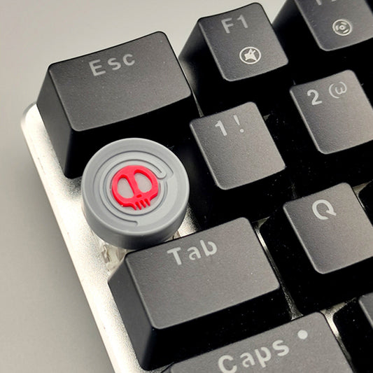 Devil round keycap cherry mx resin hand made keyboard