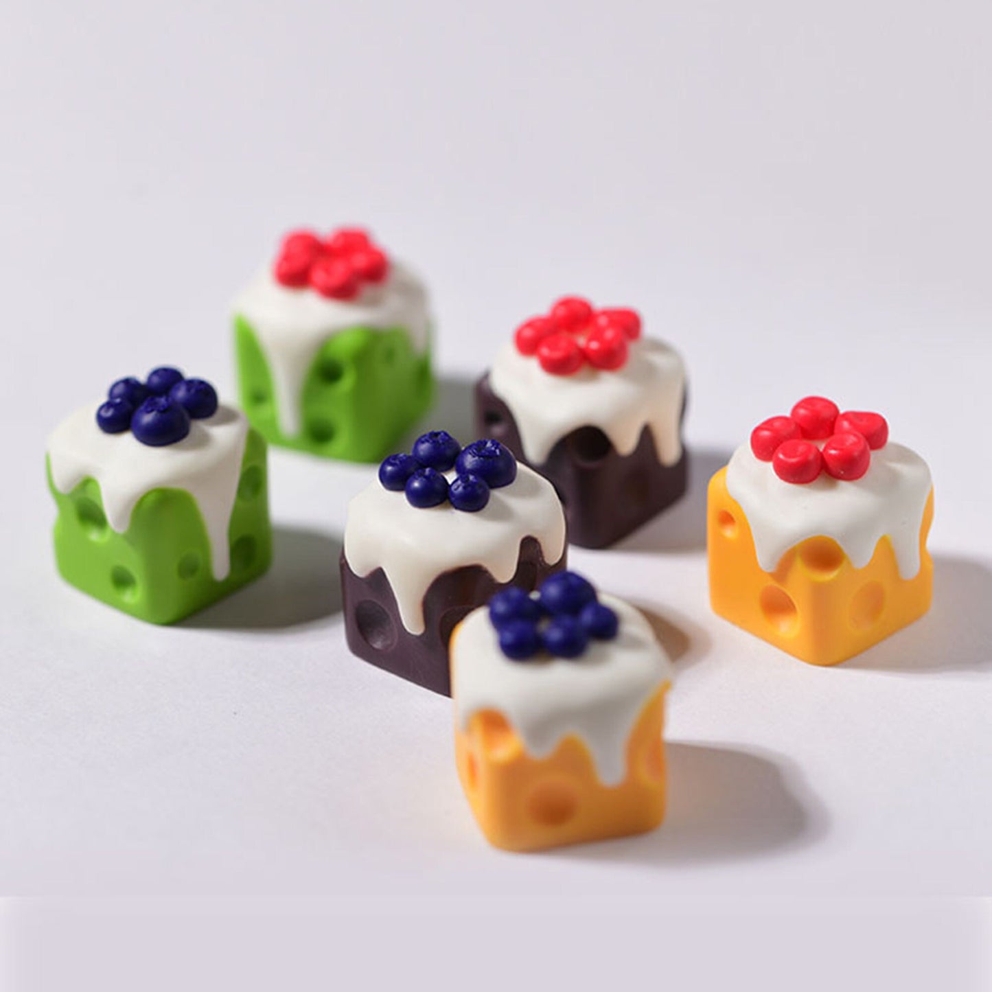 Cute keycap Cherry blueberry artisan keycap keyboard