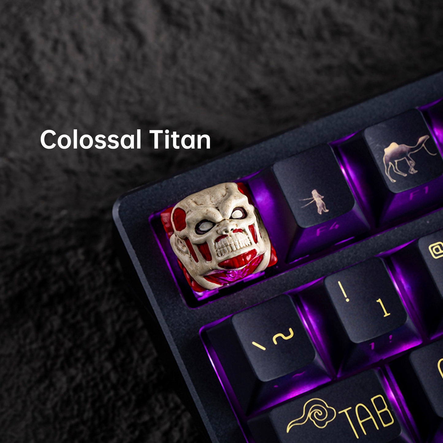 Titan keycap anime cute resin Jaw Colossal keyboard