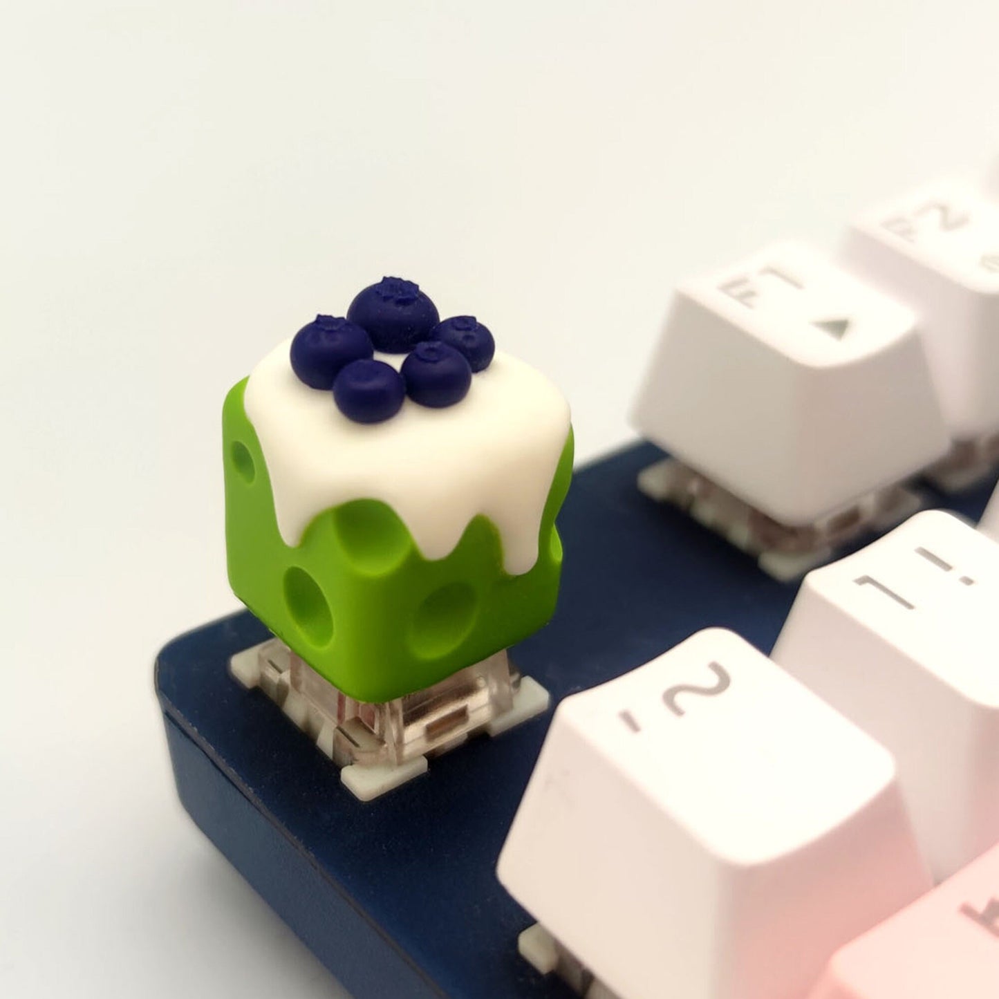 Cute keycap Cherry blueberry artisan keycap keyboard