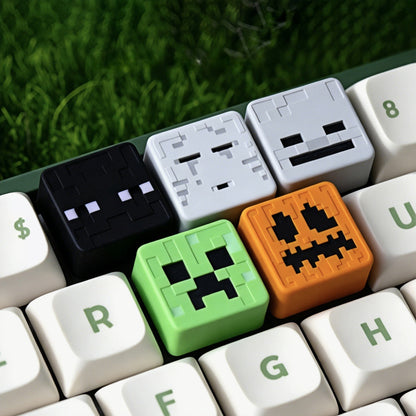 Minecraft Cube Pixel Resin Keycap