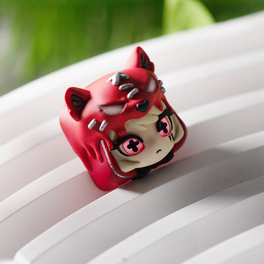 Evil Girl Resin Keycap