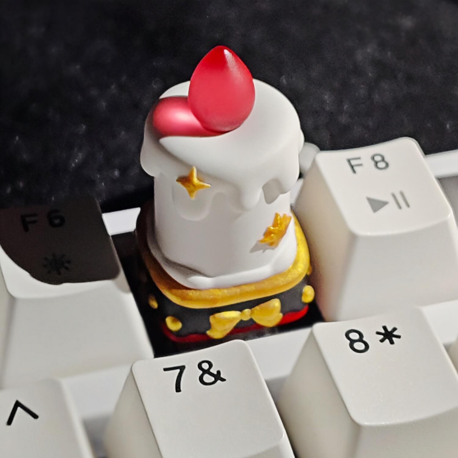 Starlit Candle Resin Keycap