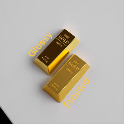 gold bar glossy and frosted keycap keycapper