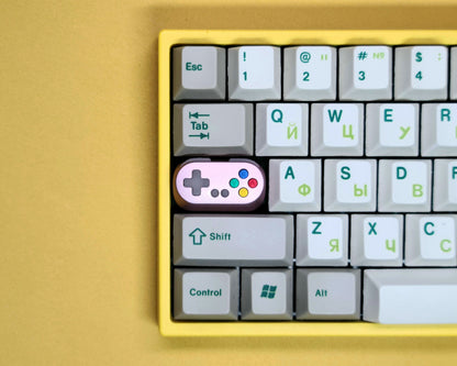 SwitchXbox controller handle keycaps cherry mx metal key cap 1.75X 1.75U capslock keycap light transmission