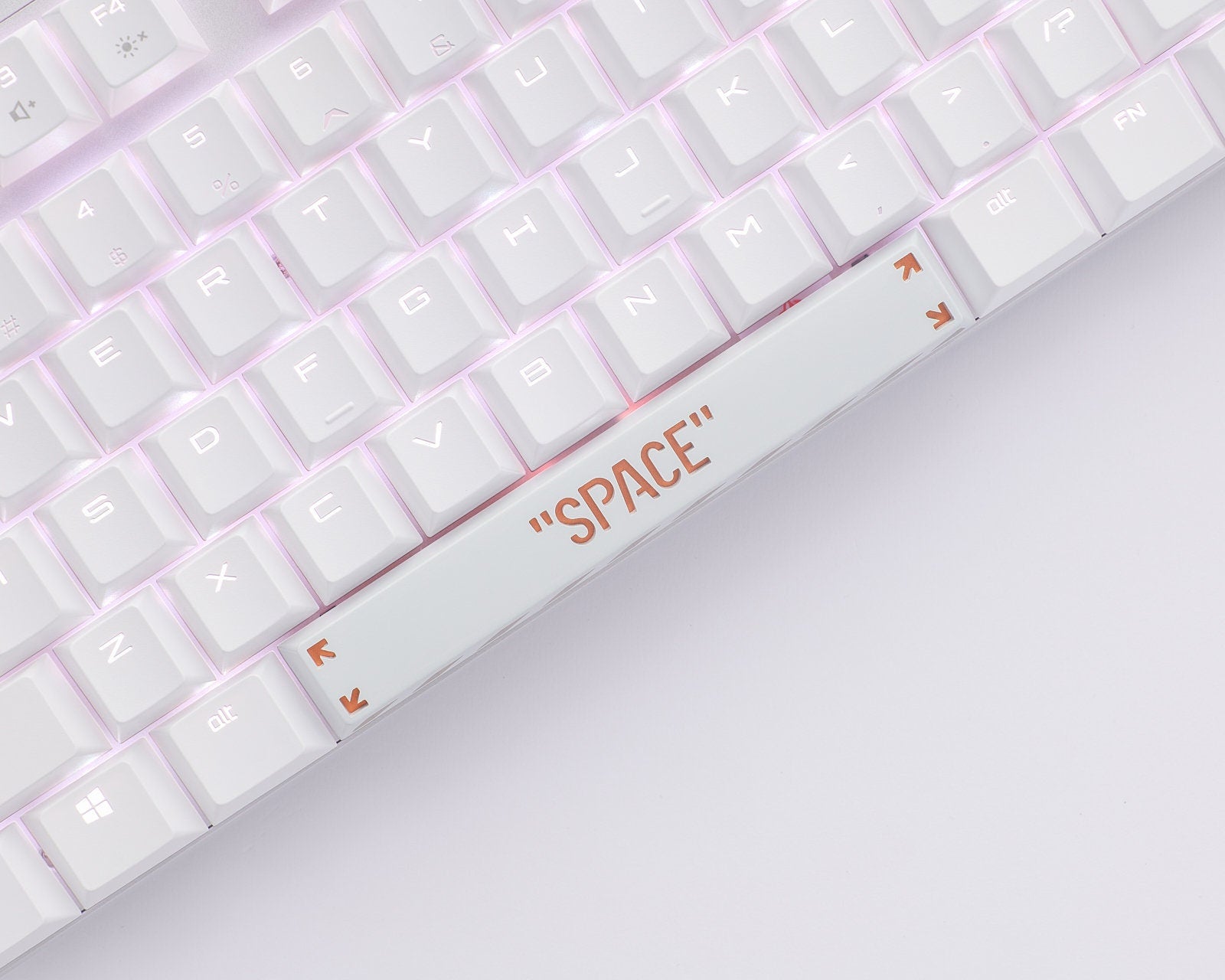Punk metal black white keycap space cherry mx 6.25U 6.25X keycaps mechanical keyboard