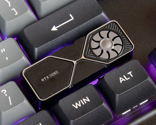 RTX3080 4090 GPU metal 2.75U 2.75X keycap cherry mx right shift keycaps mechanical keyboard gift