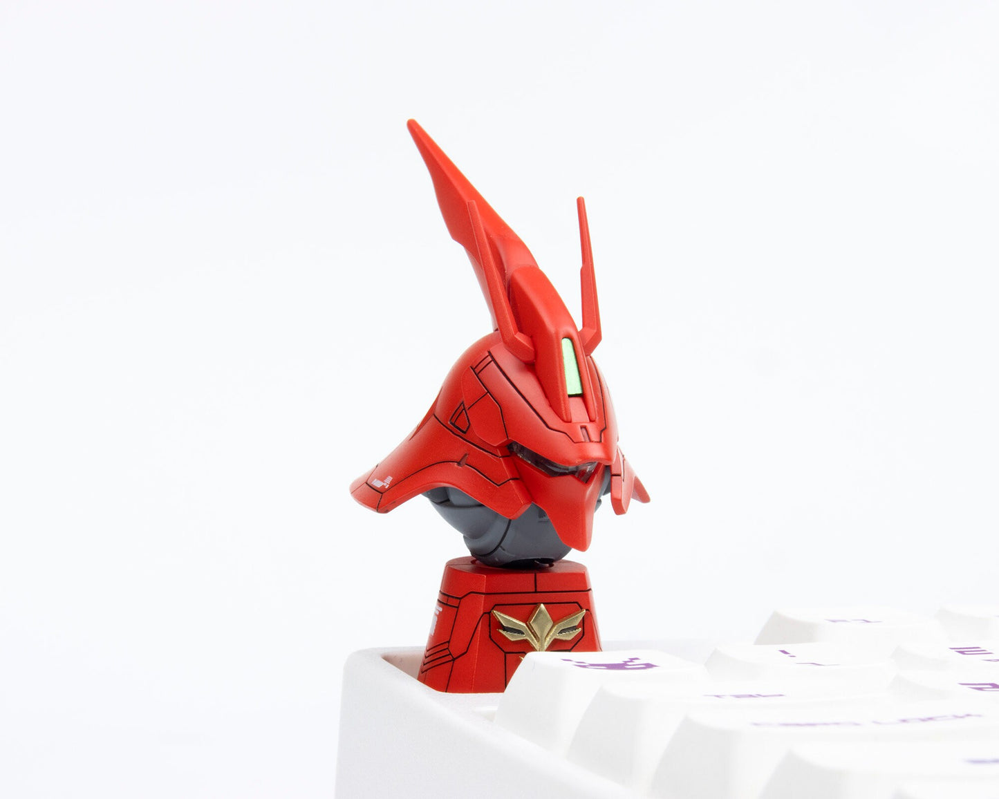 GUNDAM SAZABI model head サザビ－artisan keycaps cherry mx anime MSN-04 resin mechanical keyboard accessories