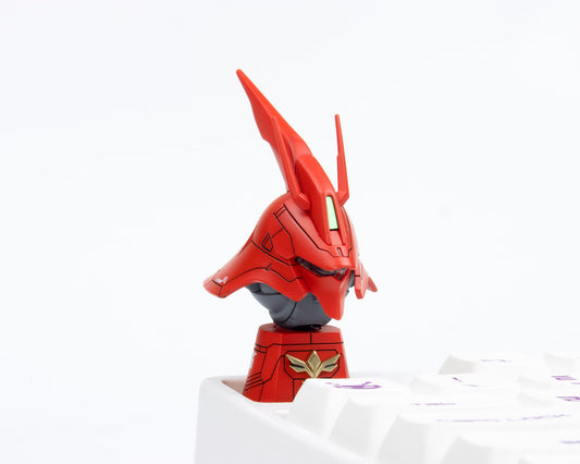 GUNDAM SAZABI model head サザビ－artisan keycaps cherry mx anime MSN-04 resin mechanical keyboard accessories