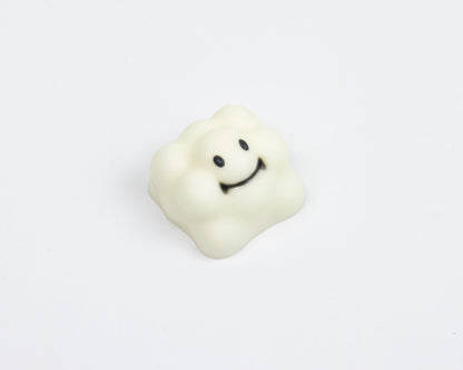 Smile clouds keyboard keycaps cherry mx resin 1u esc multi color keycap cute mechanical keyboard gift