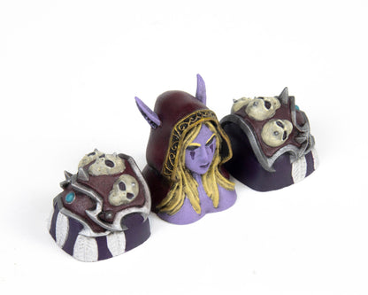 Sylvanas Windrunner artisankeycaps cherry mx keycap resin gaming handmade mechanical keyboard