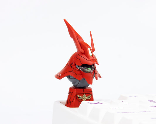 GUNDAM SAZABI model head サザビ－artisan keycaps cherry mx anime MSN-04 resin mechanical keyboard accessories