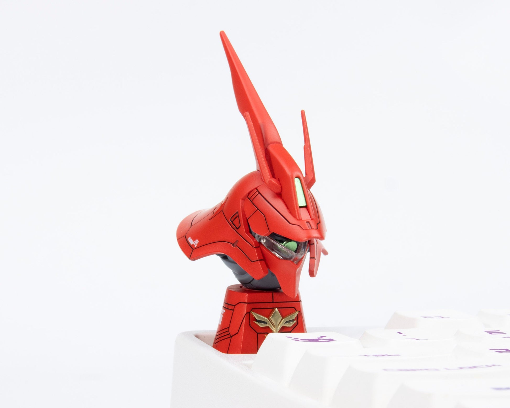 GUNDAM SAZABI model head サザビ－artisan keycaps cherry mx anime MSN-04 resin mechanical keyboard accessories