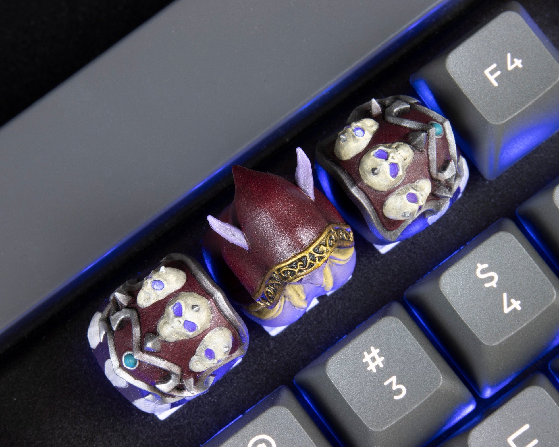 Sylvanas Windrunner artisankeycaps cherry mx keycap resin gaming handmade mechanical keyboard
