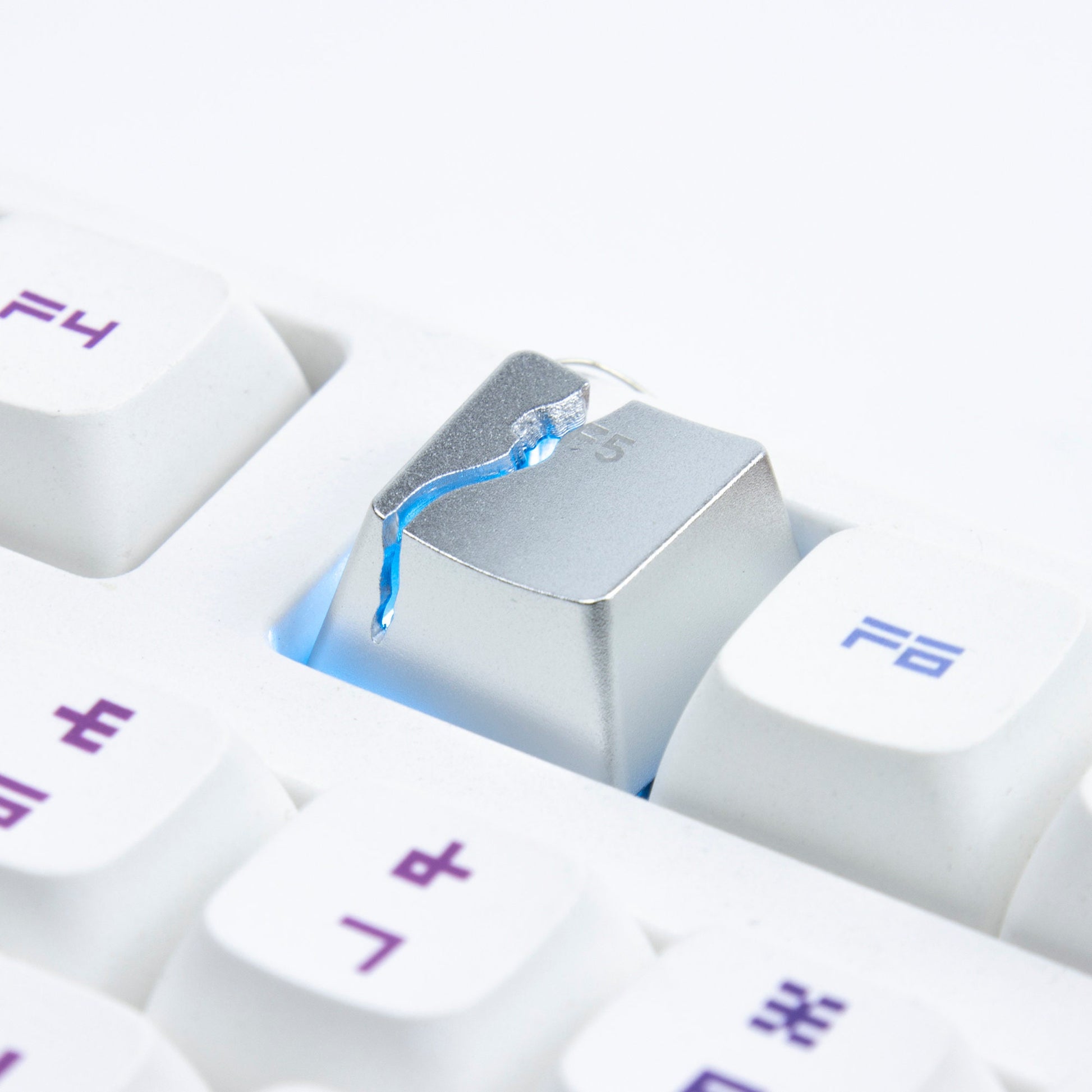 F5 Titanium alloy artisan keycaps cute cherry mx mechanical keyboard key caps