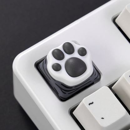 Cat paw keycaps cute soft resin cherry mx keycap