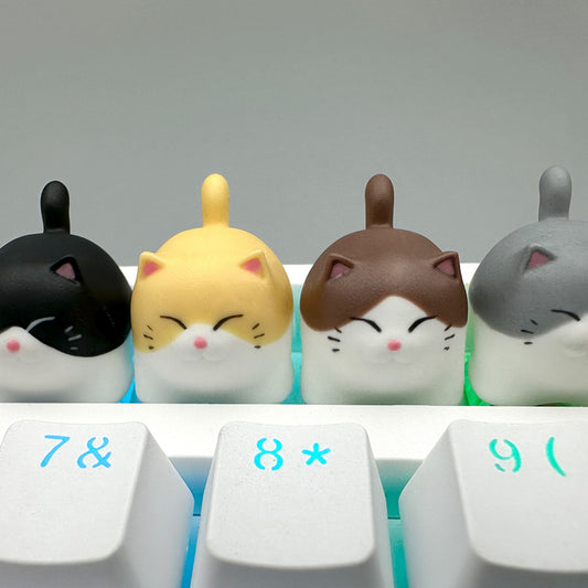 Cat keycap cute resin cherry mx key cap artisan mechanical keyboard