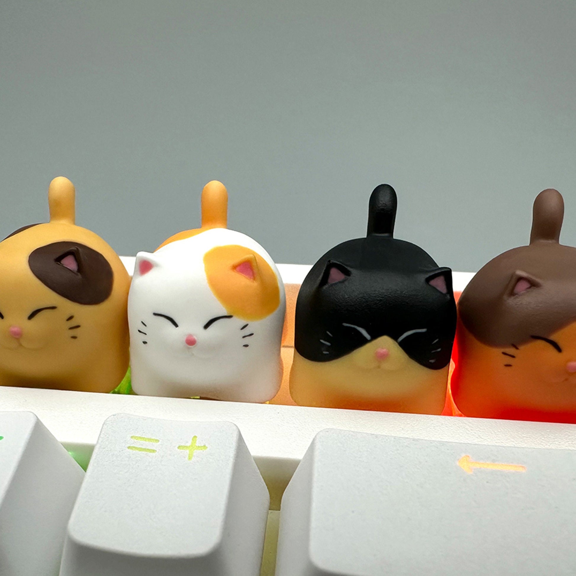 Cat keycap cute resin cherry mx key cap artisan mechanical keyboard