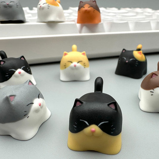 Cat keycap cute resin cherry mx key cap artisan mechanical keyboard