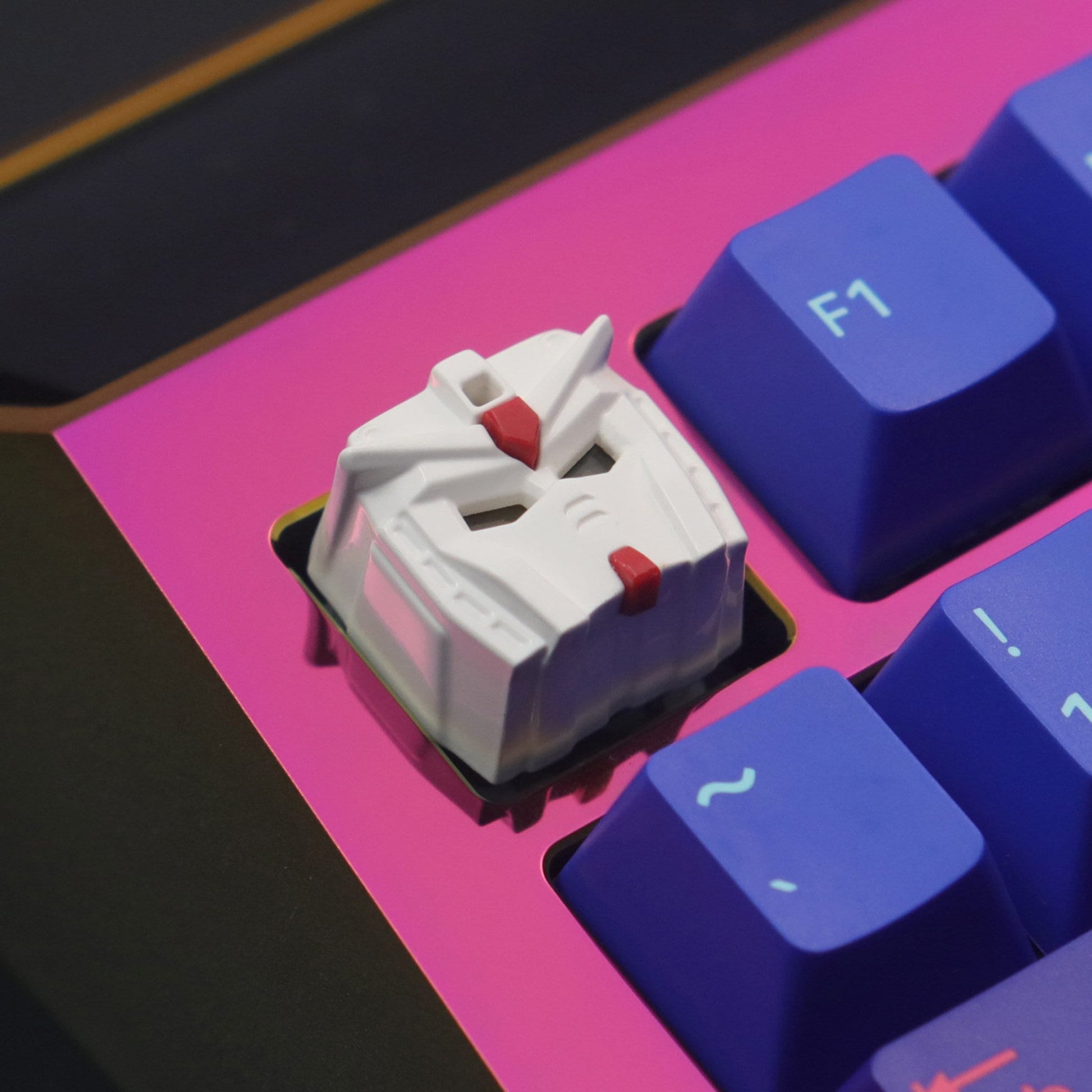 RX78 metal keycap cherry mx white ligth up keyboard