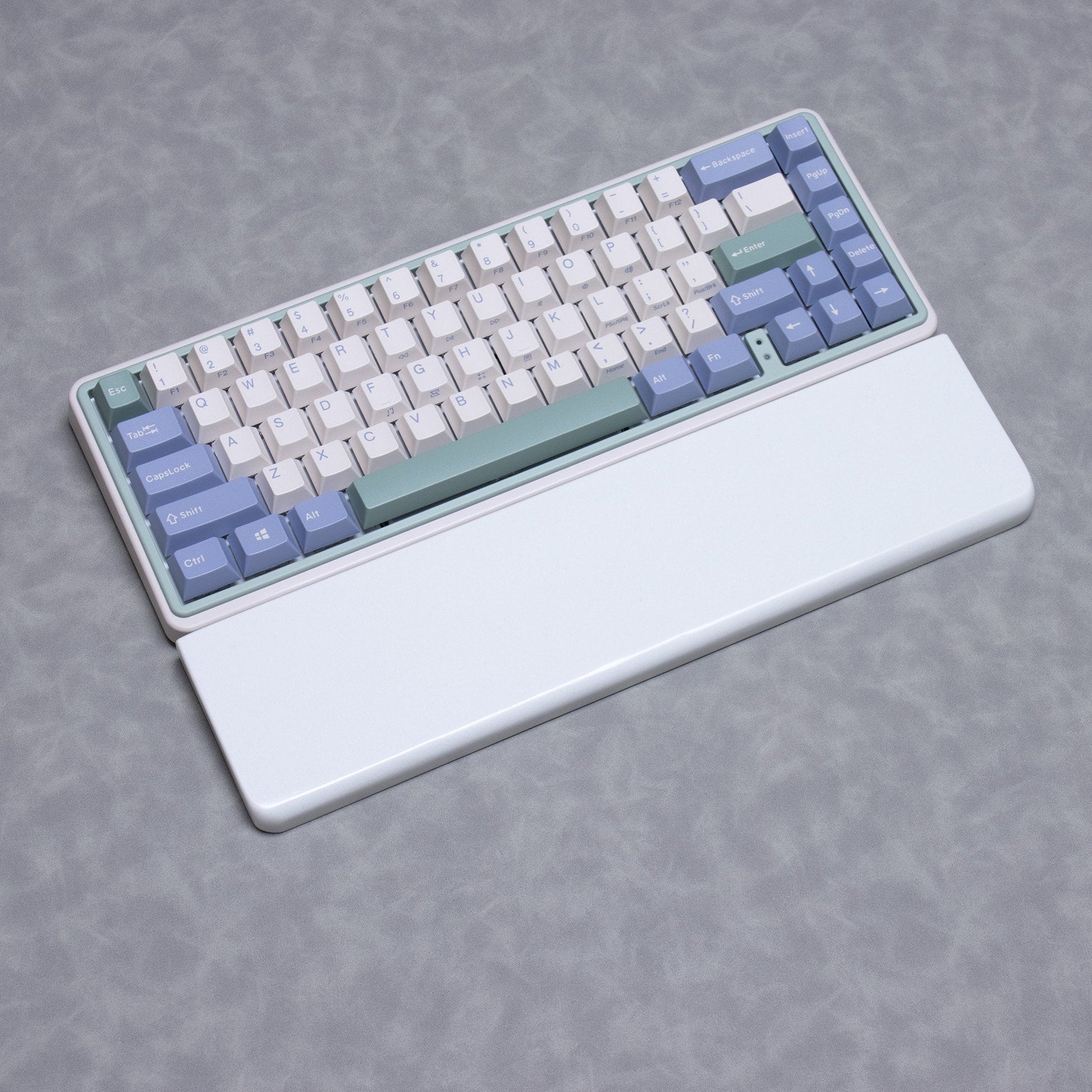 Quartz stone white wrist rest keyboard
