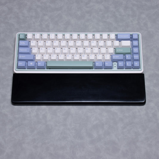 Quartz stone artisan full black wrist rest keyboard
