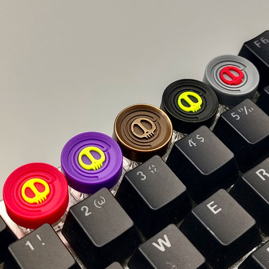 Devil round keycap cherry mx resin hand made keyboard