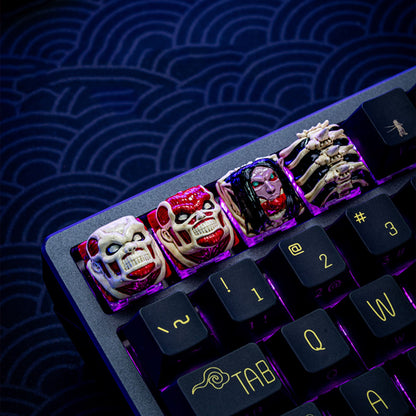 Titan keycap anime cute resin Jaw Colossal keyboard