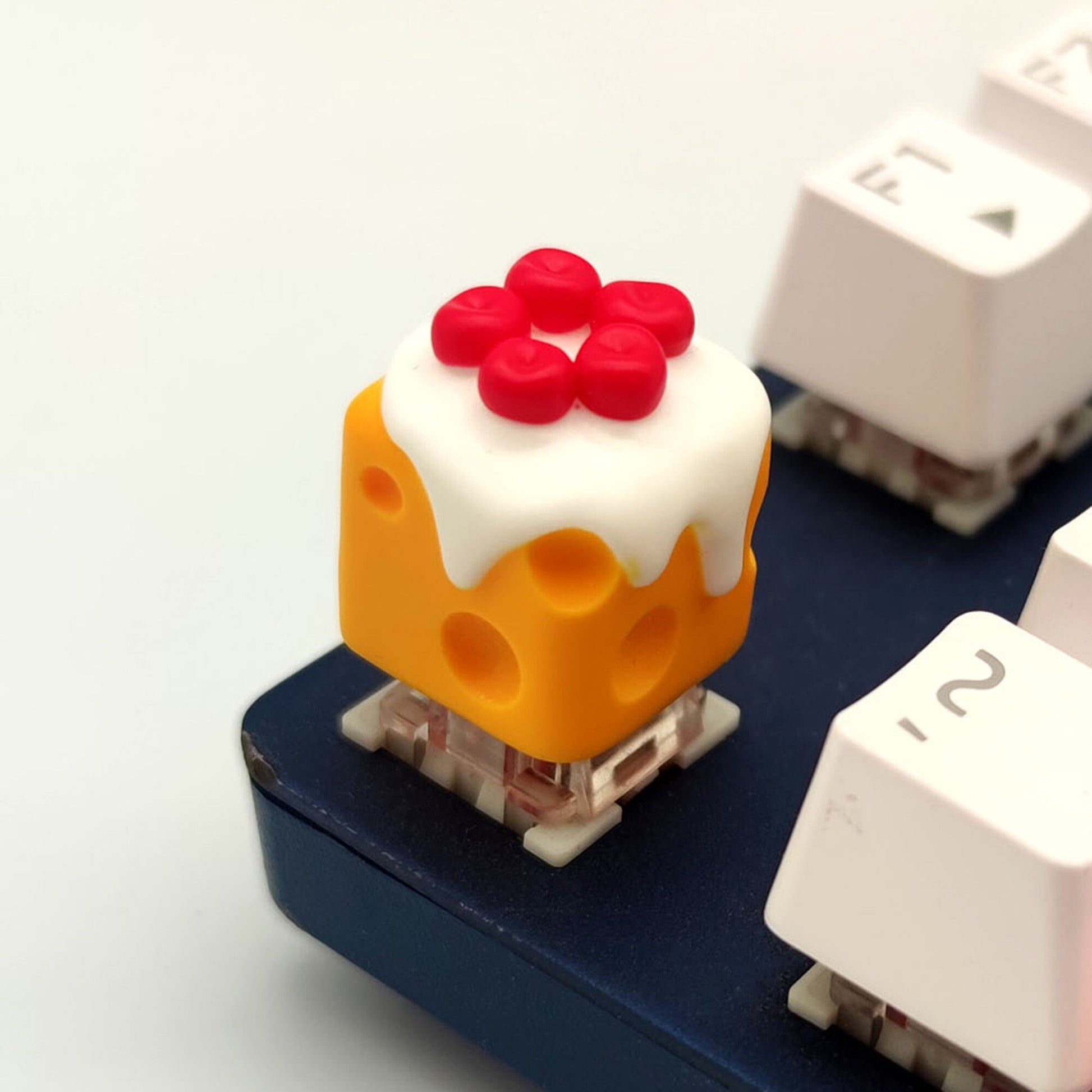 Cute keycap Cherry blueberry artisan keycap keyboard