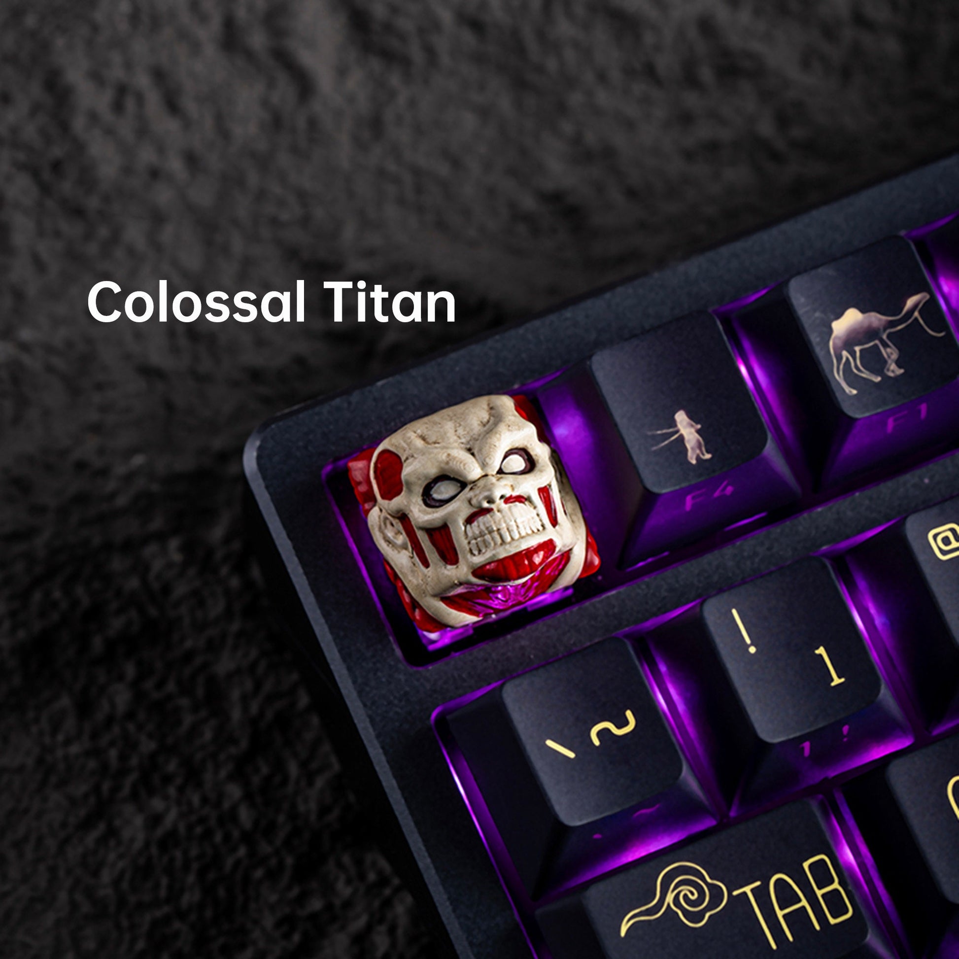 Titan keycap anime cute resin Jaw Colossal keyboard