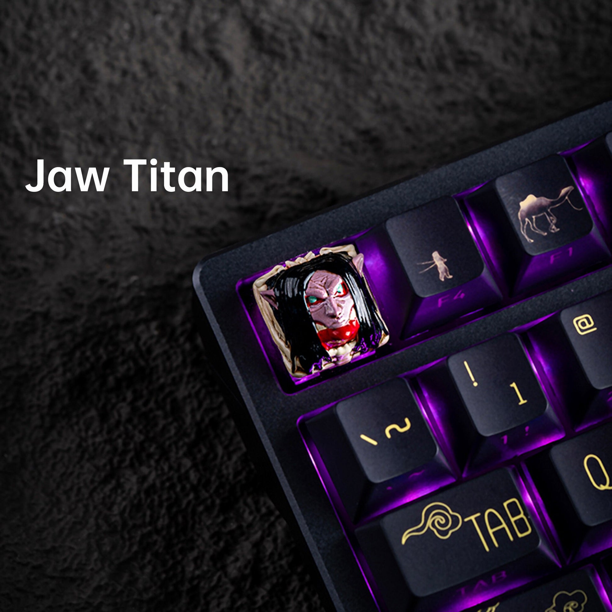 Titan keycap anime cute resin Jaw Colossal keyboard