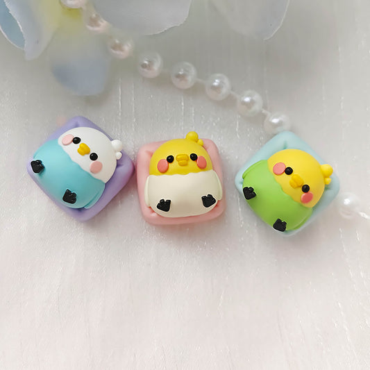 Cute Parrot Resin Keycap