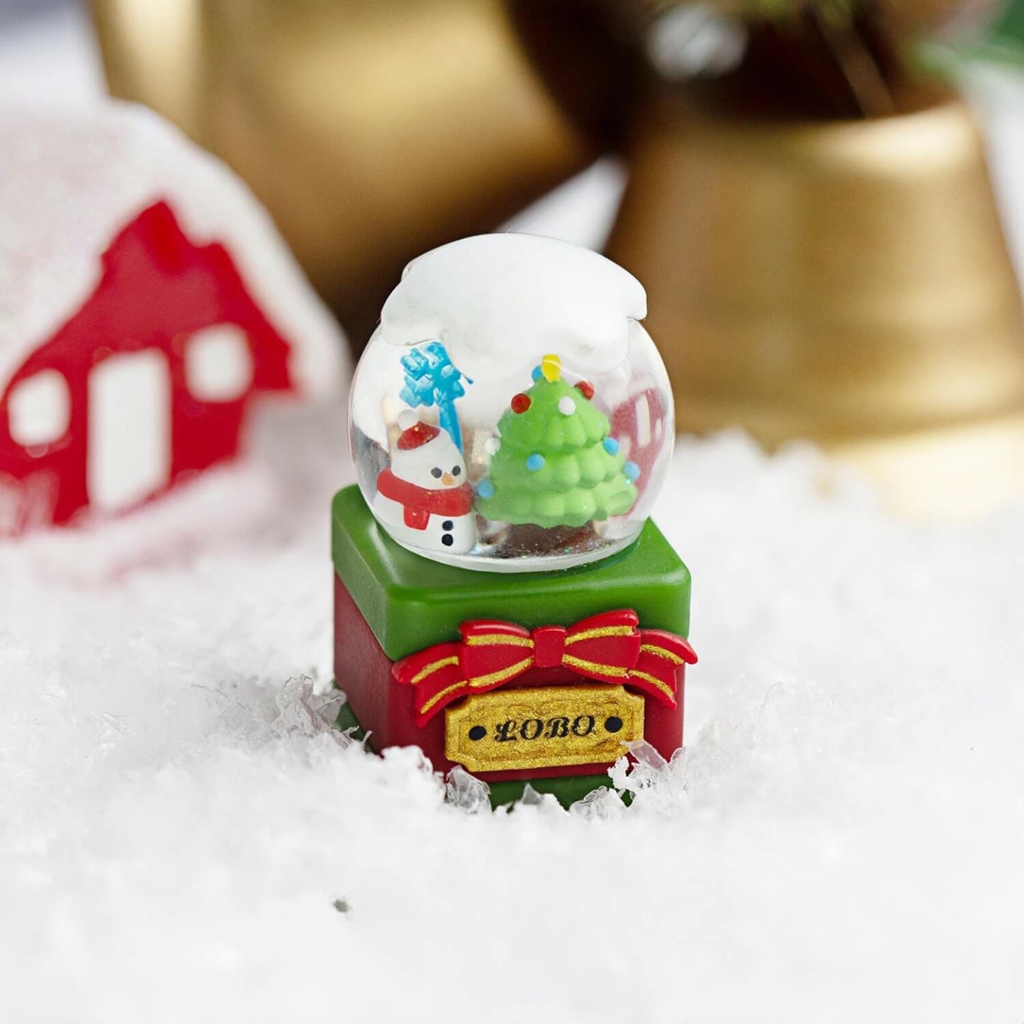 Christmas Snow Globe Resin Keycapper