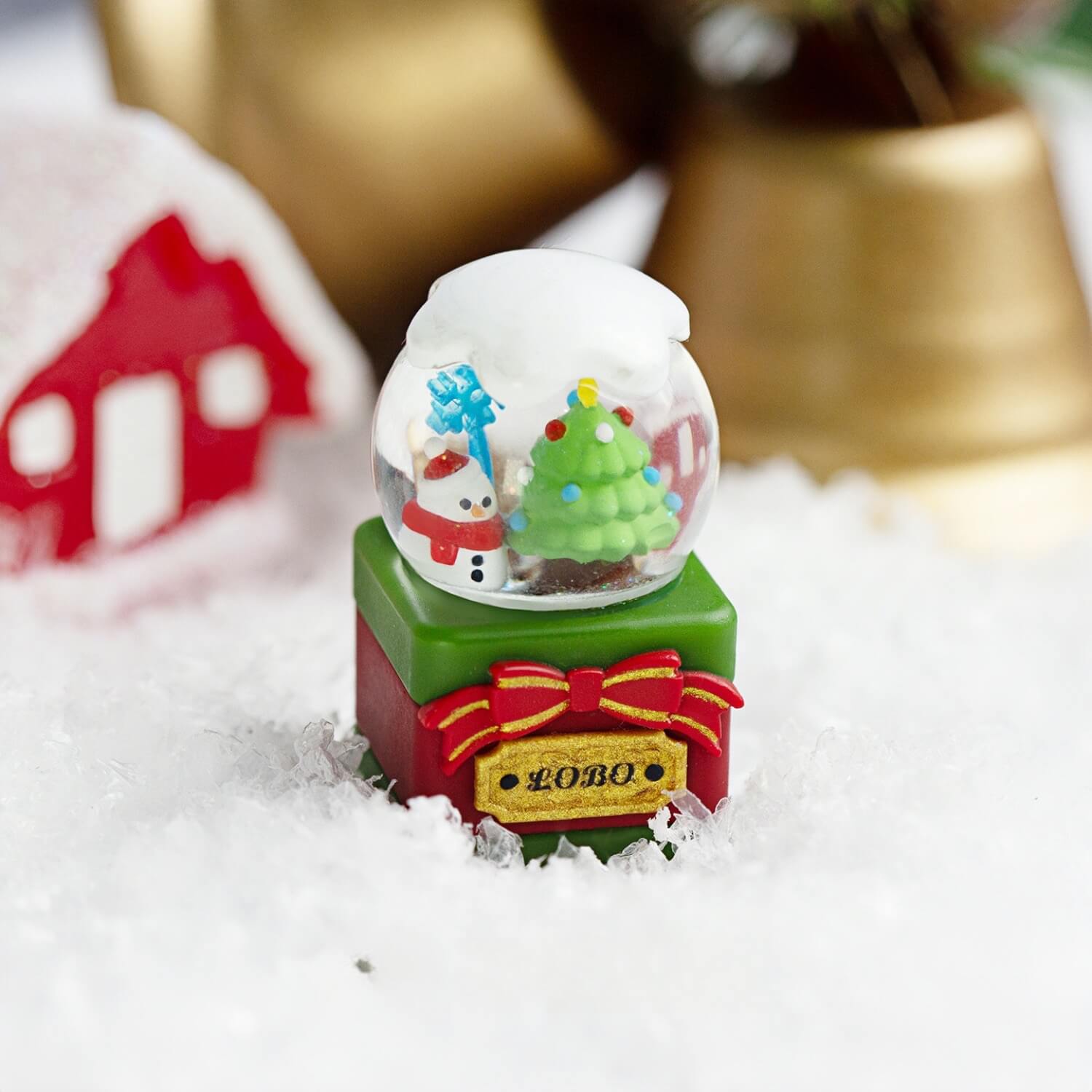Christmas Snow Globe Resin Keycapper