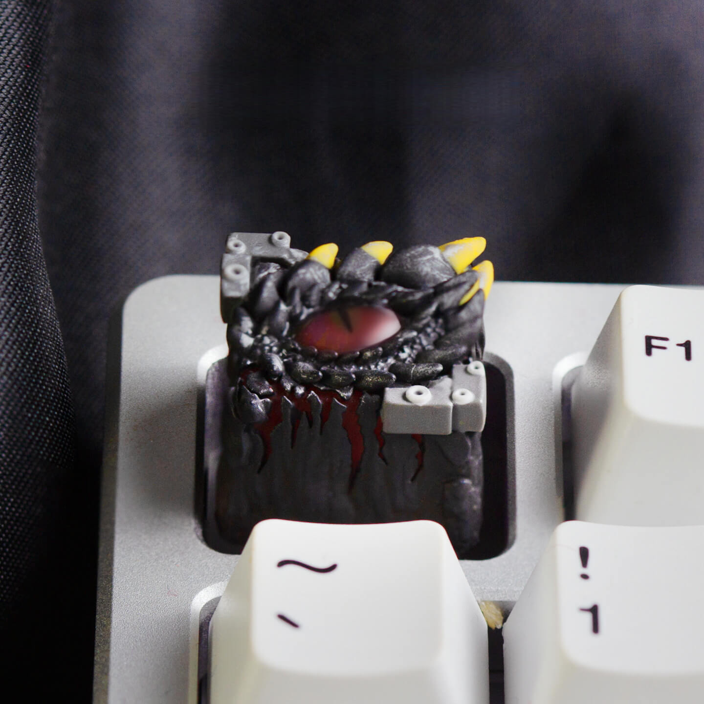 Dragon Eye Resin Keycap On Keyboard